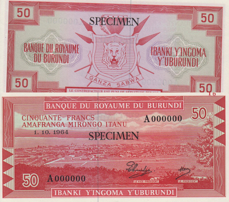 50 Francs  UNC Banknote