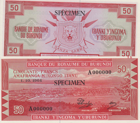50 Francs UNC Banknote