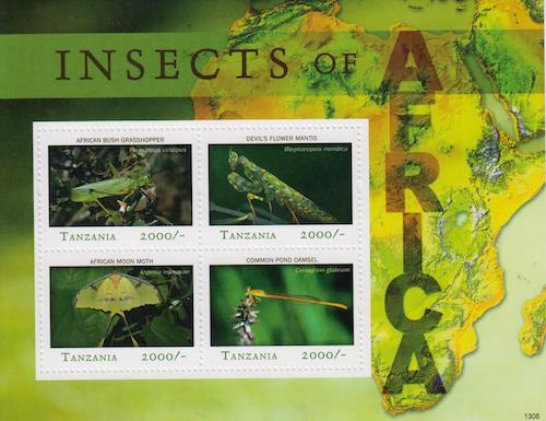 Insects of Africa Stamp Set
