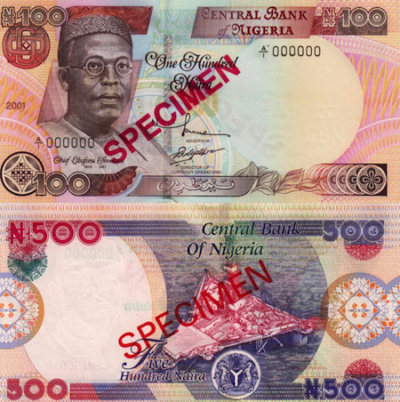 500 Naira  UNC Banknote