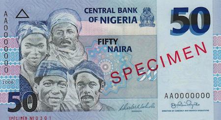 50 Naira UNC Banknote
