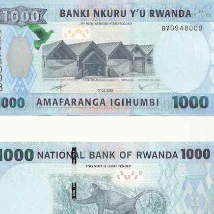 1,000 Francs  UNC Banknote