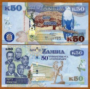 50 Kwacha  UNC Banknote