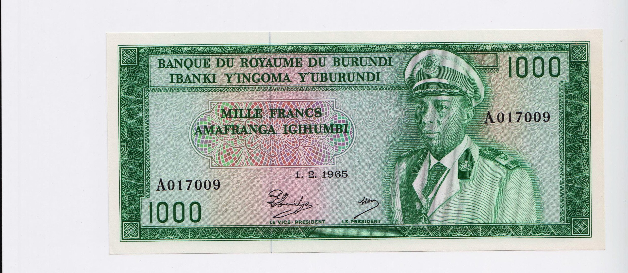 1000 Francs  UNC Banknote