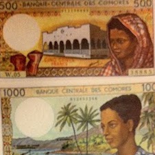 500, 1,000, 2,500, 5,000, 10,000 Francs  UNC 5 Banknote Set