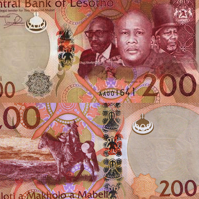 200 Maloti  UNC Banknote