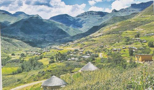 Mountain Village Scene