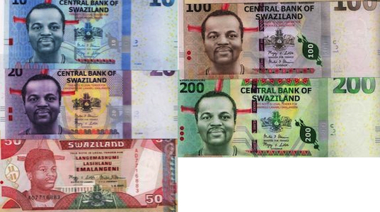 10, 20, 50, 100 and 200 Emalageni UNC 5 Banknote Set